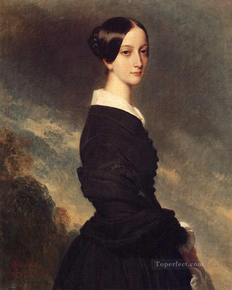 Francoise Caroline Gonzague Princesse de Joinville 1844 retrato de la realeza Franz Xaver Winterhalter Pintura al óleo